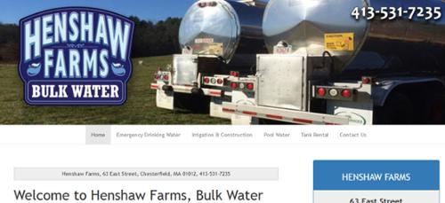 Henshaw Farms Bulk Water